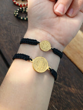 Cargar imagen en el visor de la galería, Pareja Pulsera San Benito Black