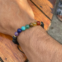 Cargar imagen en el visor de la galería, Pareja Pulsera 7 Chakras