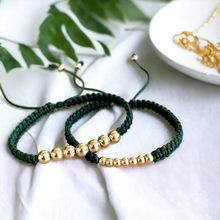 Cargar imagen en el visor de la galería, Pareja Pulseras Oro Laminado