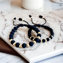 Cargar imagen en el visor de la galería, Pareja Pulsera Oro Laminado