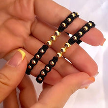 Cargar imagen en el visor de la galería, Pulsera Tejida Black x2