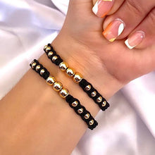 Cargar imagen en el visor de la galería, Pulsera Tejida Black x2