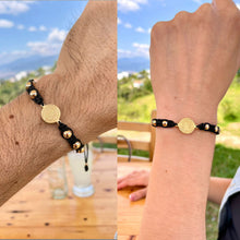 Cargar imagen en el visor de la galería, Pareja Pulsera San Benito Black