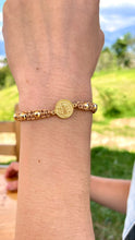 Cargar imagen en el visor de la galería, Pareja Pulsera San Benito Beige