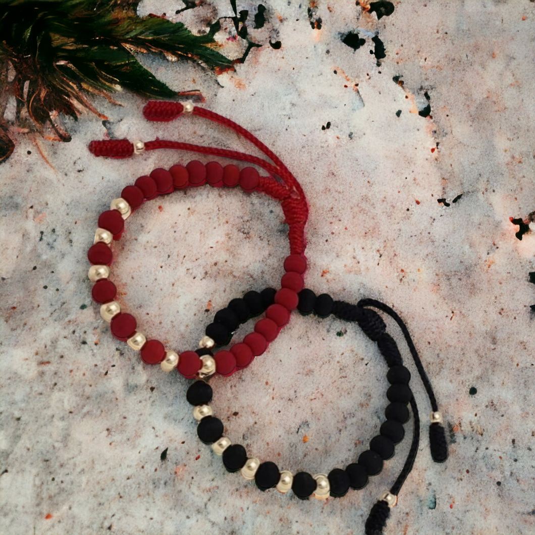 Pareja Pulsera Lavys Black &  Red