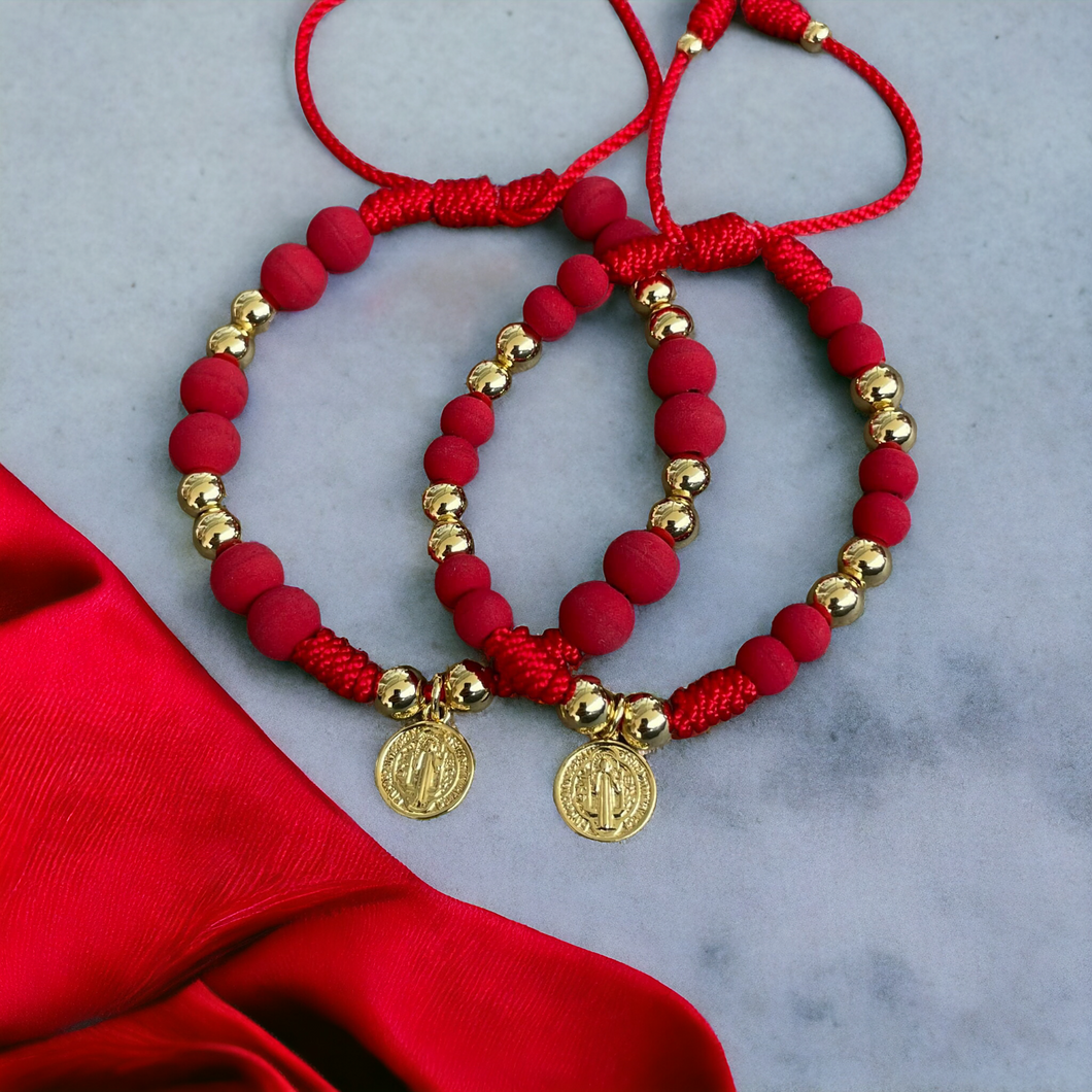 Pareja Pulsera San Benito Red